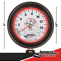 Longacre® 52-52031 Magnum 3 1/2 GID Tire Gauge 0-15 by 1/4 lb