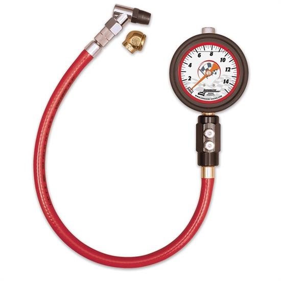 Longacre 52032 Liquid Filled 21/2 GID Tire Gauge 0-15 by 1/4 lb Dual Bleed