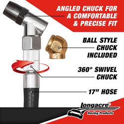 Longacre® 52-53008 Digital Quick Fill Tire Press. Gauge, 0-60