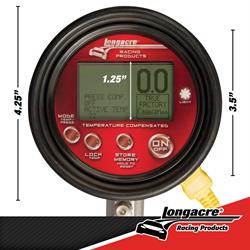 Longacre® 52-53050 Digital Tire Pres. Gauge 0-100 psi