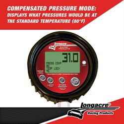 Longacre® 52-53050 Digital Tire Pres. Gauge 0-100 psi