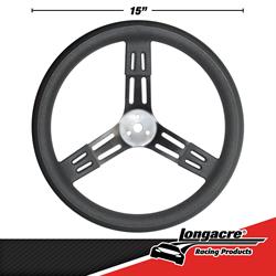 Longacre® 52-56809 15 in Fat Grip Aluminum Steering Wheel