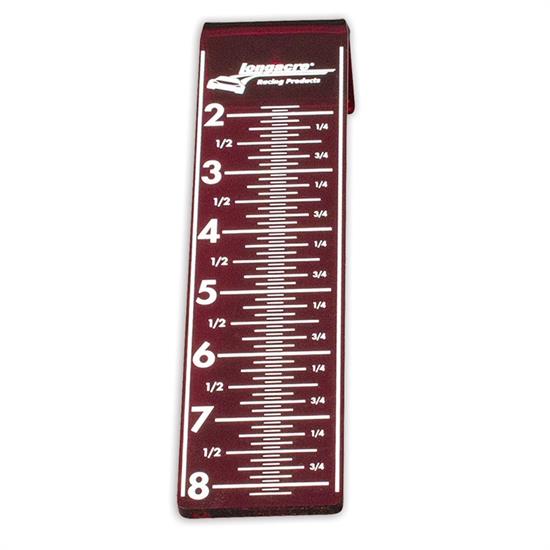 Longacre 72989 Laser Chassis Height Checker Target Only - 2 in. - 8 in.