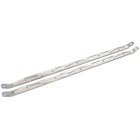 Eddie Motorsports MS274-35P 1955 Chevy Hood Support Braces, Polished