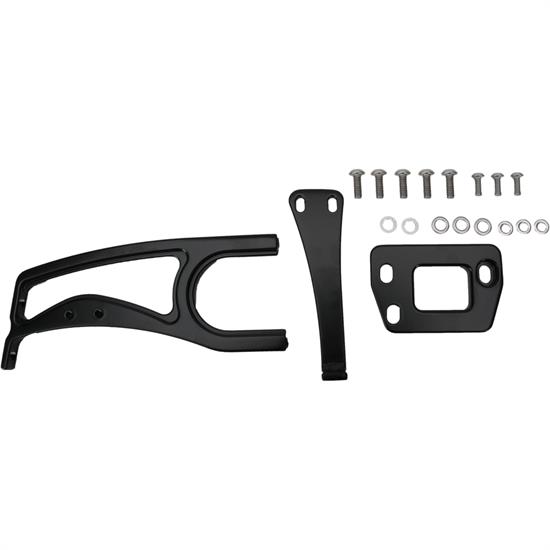 Eddie Motorsports MS274-42MB 1957 Chevy Hood Latch & Support, Black