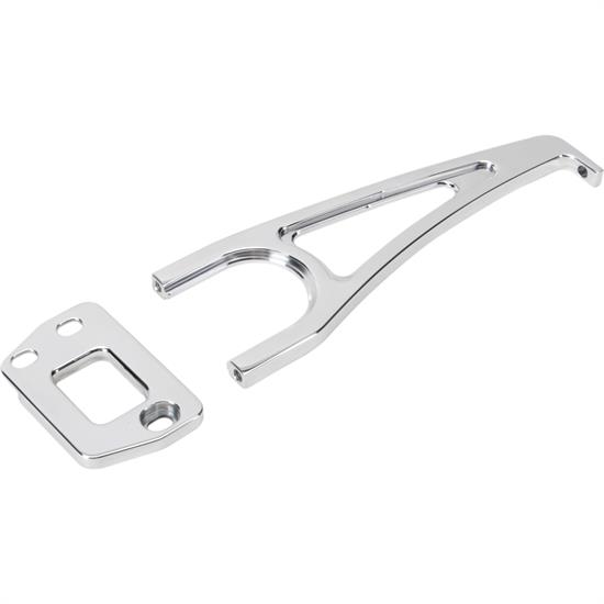 Eddie Motorsports MS274-43P 1955-57 Chevy Hood Latch Plate, Polished