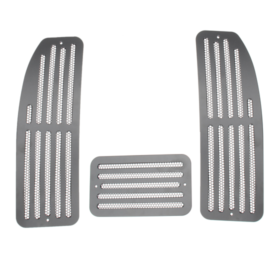 Eddie Motorsports MS275-30MB 68-72 Chevy/Pontiac Cowl Vents, Black