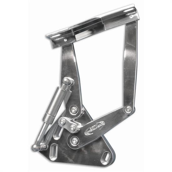 Eddie Motorsports MS149-23P Polished Aluminum Hood Hinges, 67-72 Truck