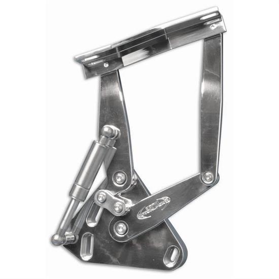 Eddie Motorsports MS149-23P Polished Aluminum Hood Hinges, 67-72 Truck