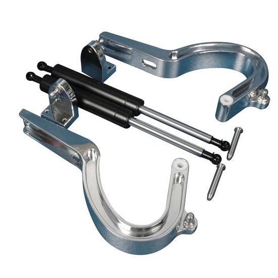 Eddie Motorsports MS149-16P Polished Trunk Hinges, 55-57 Chevy 2 Door