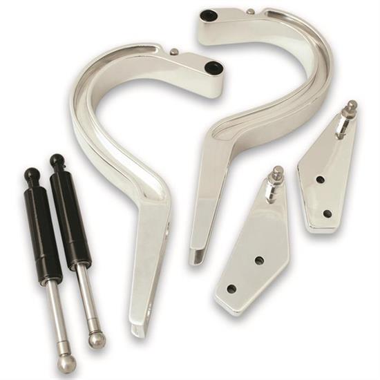 Eddie Motorsports MS149-04P Polished Trunk Hinges, 1966-67 Nova