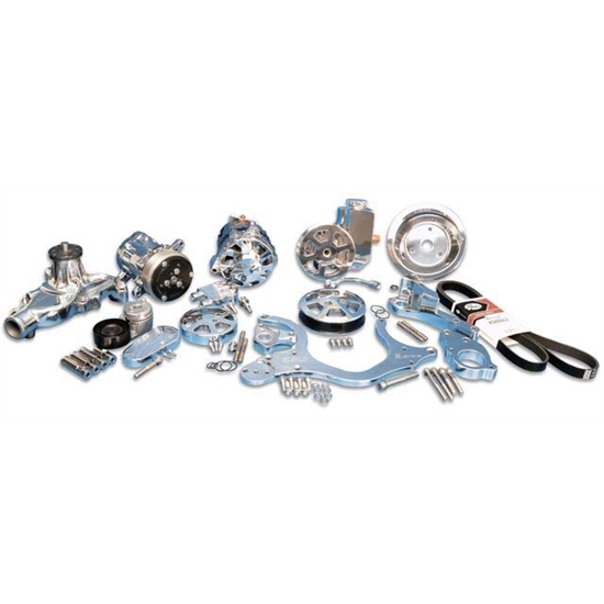 Eddie Motorsports MS107-50P Serpentine Pulley Kit, BBC, Polished