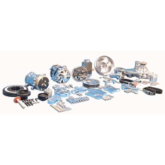 Eddie Motorsports MS107-60P Serpentine Pulley Kit, LS Chevy, Polished