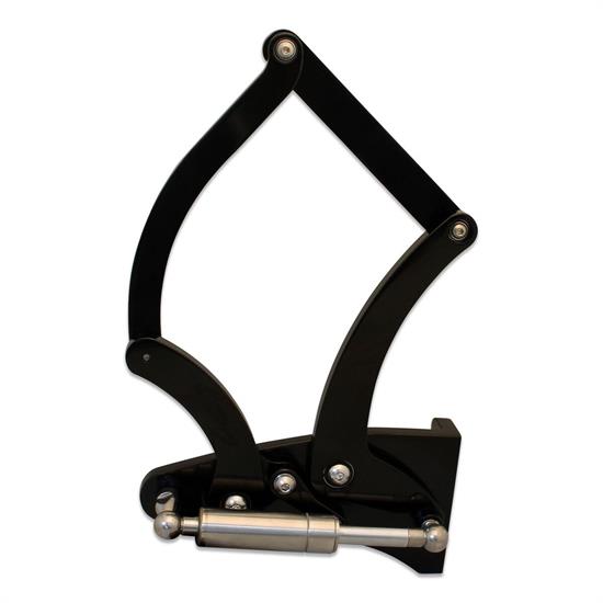 Eddie Motorsports MS149-30BA Black Anodized Hood Hinges, 55-56 Chevy
