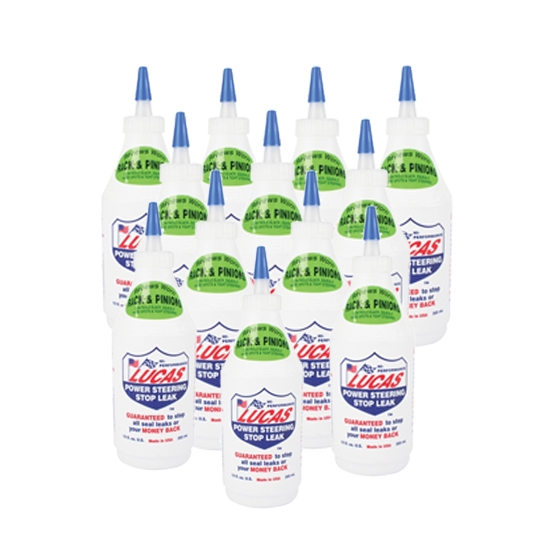 Lucas Oil 10008 Power Steering Stop Leak, Case of 12