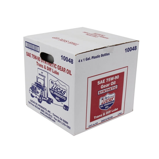 Lucas Oil 10048 SAE 75W90 Synthetic Racing Gear Oil, 4 Gallon