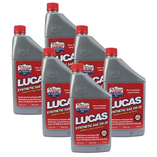 Lucas Oil 10049 SAE 5W30 Synthetic High Performance Engine Oil, Case