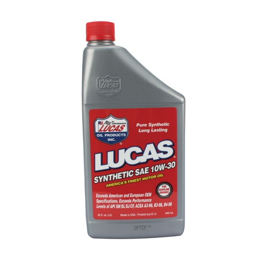 Lucas Oil 10050 SAE 10W30 Synthetic Engine Oil, 1 Quart