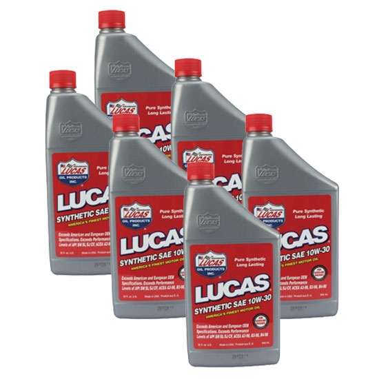 Lucas Oil 10050 SAE 10W30 Synthetic Engine Oil, Case