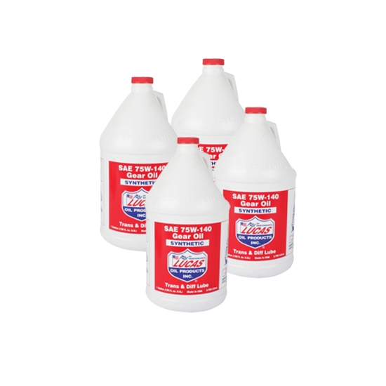 Lucas Oil 10122 SAE 75W140 Synthetic Racing Gear Oil, 4 Gallon Case