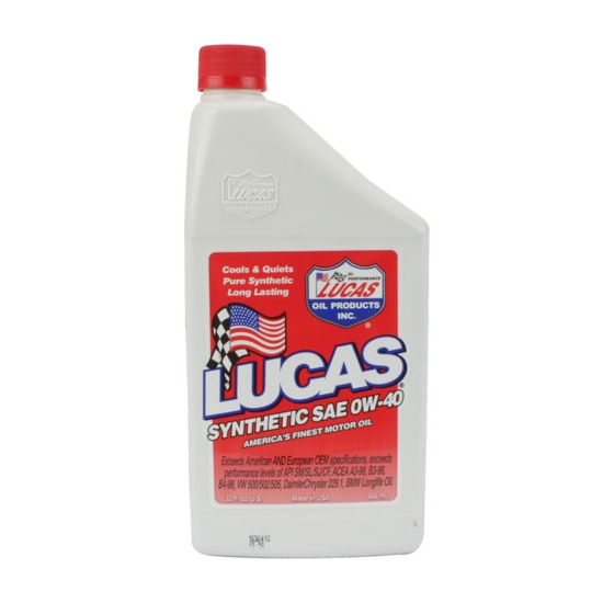 Lucas Oil 10211 SAE 0W40 Synthetic Engine Oil, 1 Quart