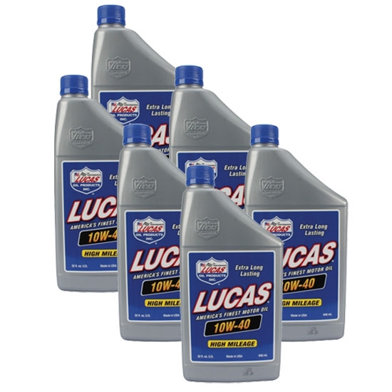 Lucas Oil 10275 SAE 10W40 High Performance Engine Oil, Case