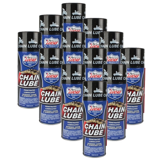 Lucas Oil 10393 Sprocket and Chain Lube Aerosol, Case