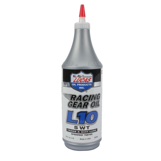 Lucas Oil 104601 L10 Racing Transmission Gear Oil Lube, 1 Quart