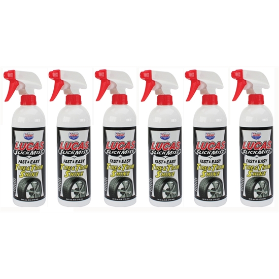 Lucas 10513 Slick Mist Tire and Trim Polish, Case of 6 Bottles