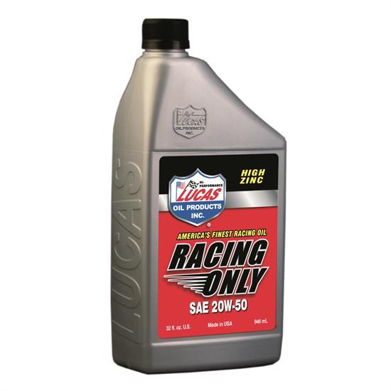 Lucas Oil 10620 SAE 20W50 High Performance Racing Engine Oil, 1 Quart