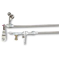 Lokar KD-20C6HT Ford C6 Hi-Tech Kickdown Cable Kit-Stainless Housing