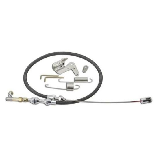 Lokar DP-1000U36 36 Inch Duo-Pak Black Throttle Cable Kit, Stainless