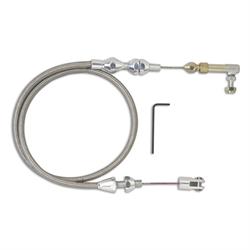 Lokar TCP-1000HT Polished Hi-Tech Throttle Cable, 24 Inch