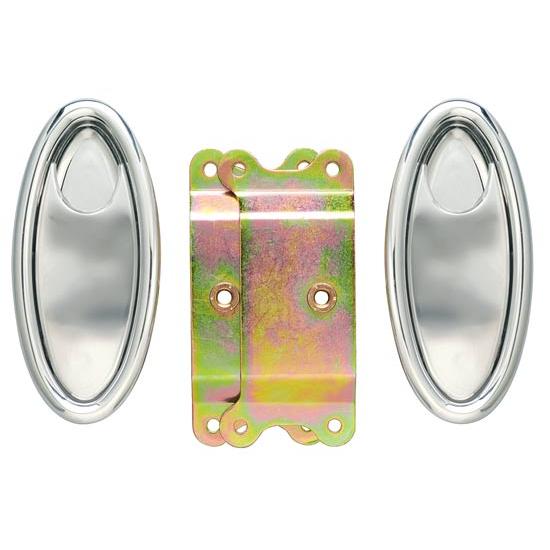 Lokar IDH-2000 Oval Interior Door Handles, Brushed
