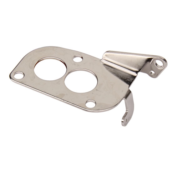 Lokar TRP-4007 Stainless 3 Bolt Carb Throttle Cable Mounting Plate