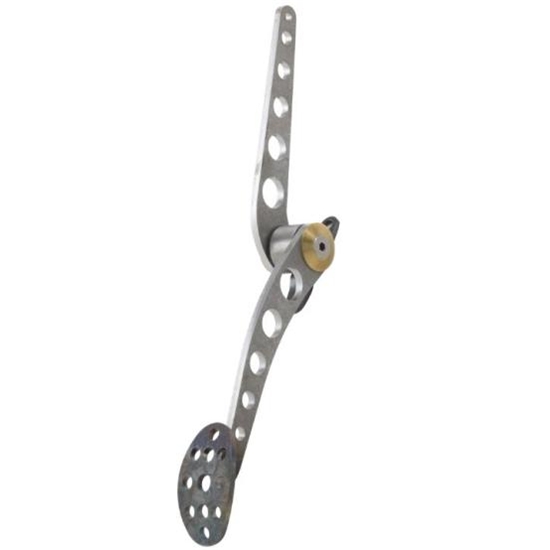 Lokar BAG-6154 Lakester Steel Throttle Pedal Assembly, Raw Finish