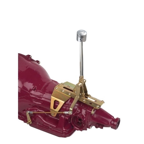 Lokar ATS6AODFP Automatic Trans Shifter, Ford AOD, 6 Inch, Piston Knob
