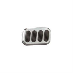 Lokar BAG-6005 Billet Aluminum Brake Pad w/Rubber, Brushed