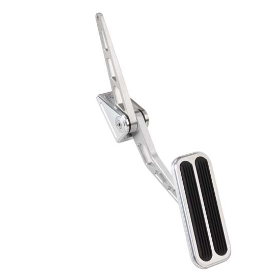 Lokar BAG-6149 Billet Alum Competitor Throttle Pedal, Rubber, Offset