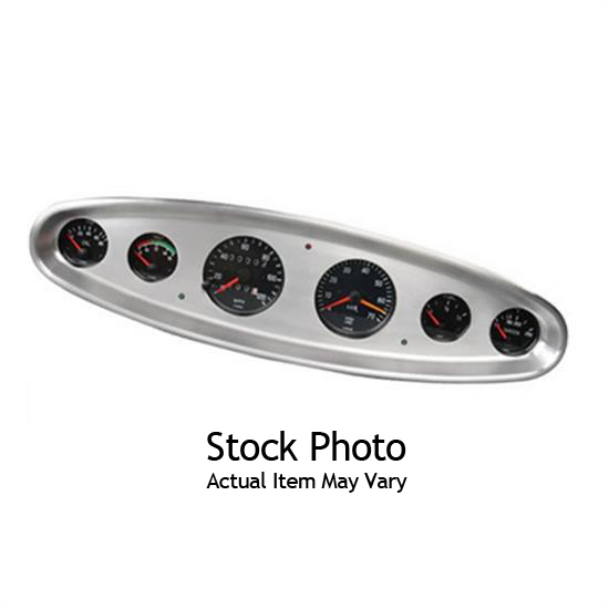 Lokar BDI-9110 3 3/8" Oval Dash Insert, Aluminum