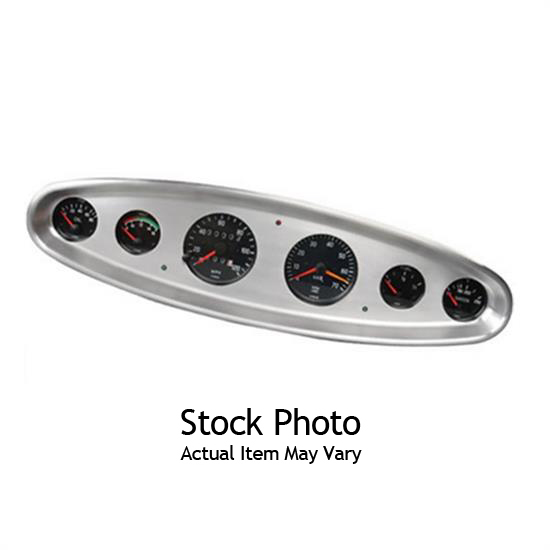 Lokar BDI-9118 3 3/8" Oval Dash Insert, Aluminum