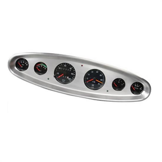 Lokar BDI-9127 3 3/8" Oval Dash Insert, Aluminum
