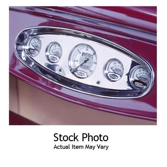 Lokar BDI-9131 3 3/8" Oval Dash Insert, Aluminum