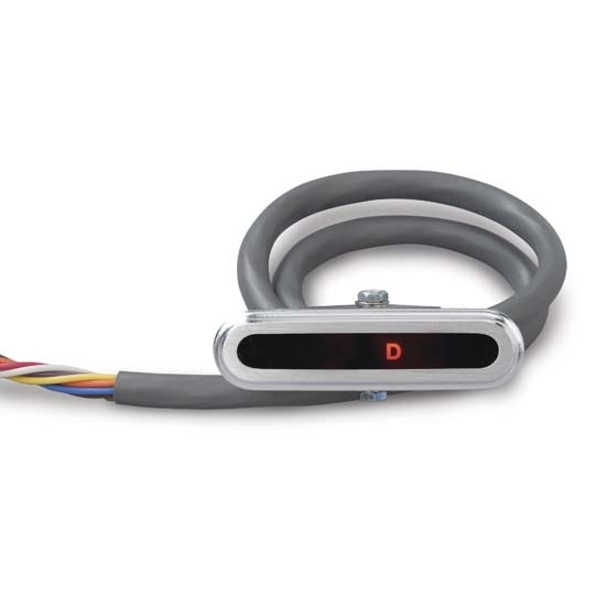 Lokar CIND-1704 Horizontal Alum. LED Dash Shift Indicator, Ford AOD