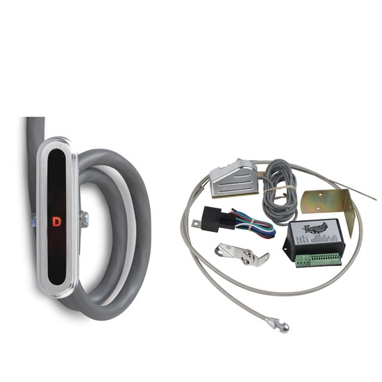 Lokar CIND-1720 Vertical Alum. LED Dash Shift Indicator Kit, Ford AOD