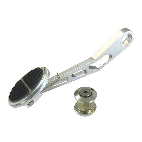 Lokar DBW-6103 Drive-by-Wire Mini Oval Billet Throttle Pedal w/Rubber