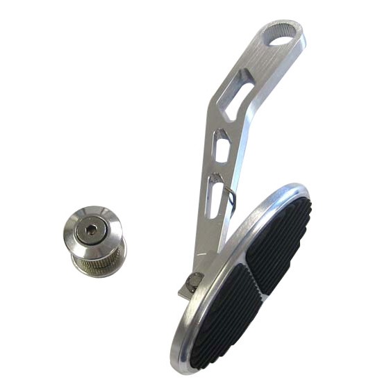 Lokar DBW-6104 Drive-by-Wire Oval Billet Throttle Pedal w/Rubber