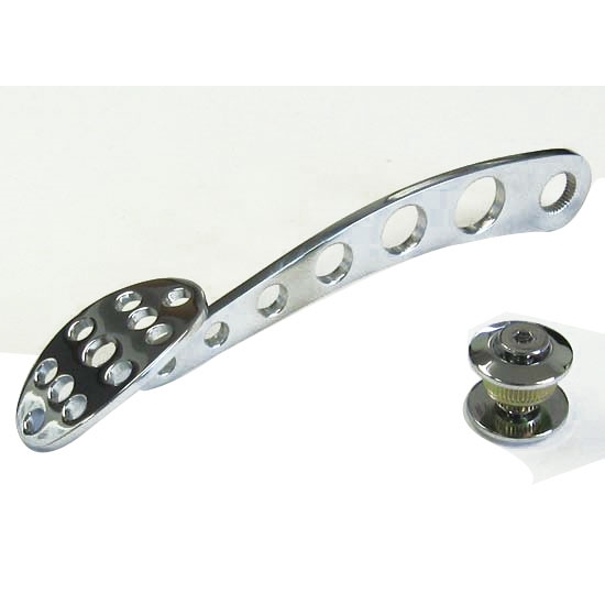 Lokar DBW-6151 Drive-by-Wire Lakester Steel Throttle Pedal, Chrome