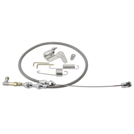 Lokar DP-1000HT60 Duo-Pak Universal Stainless Throttle Cable w/Bracket