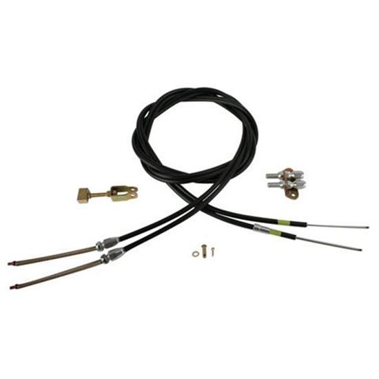 Lokar EC-80FU120 Emergency Brake Cable, Floor Mount, 120 Inch